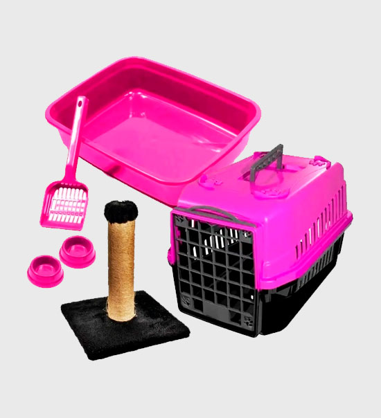 CAIXA DE TRANSPORTE PLASTIA COM GRADE SEGURA E HIGIENICA COM ACESSORIOS BRINQUEDOS PARA PRAIA E BANDEJA APOIO E SUPORTE GARANTIA DE CUIDADO COM O PET E SEGURANCA NA GATOPETCAO